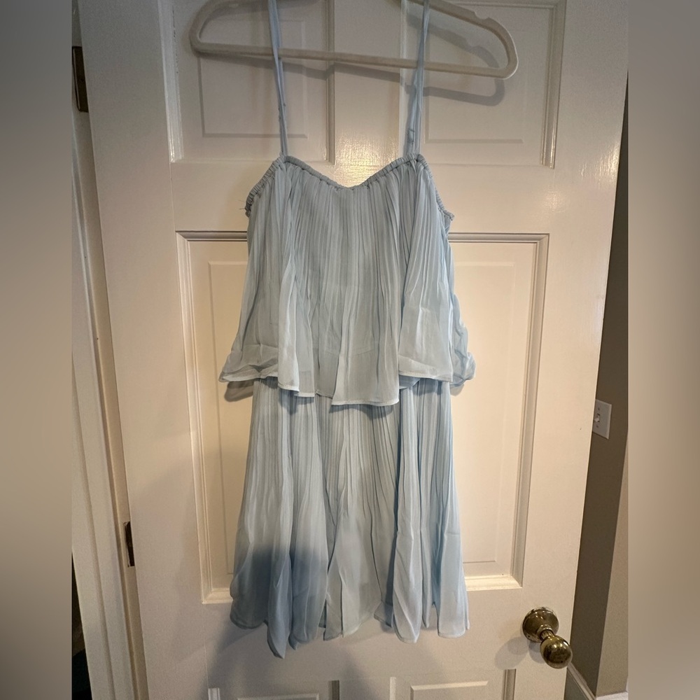 Light Blue Spaghetti Strap Romper